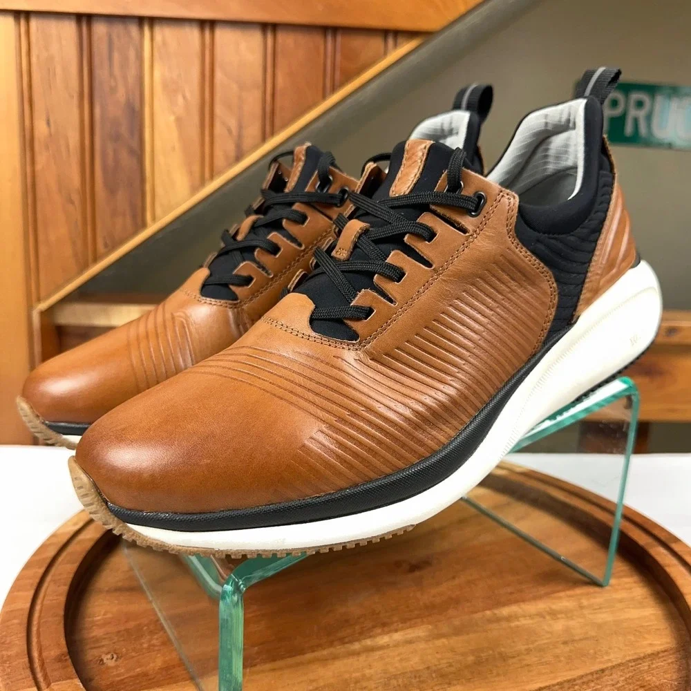 Johnston & Murphy XC4 TR1-Sport Hybrid Tan Leather 11 Wide Waterproof